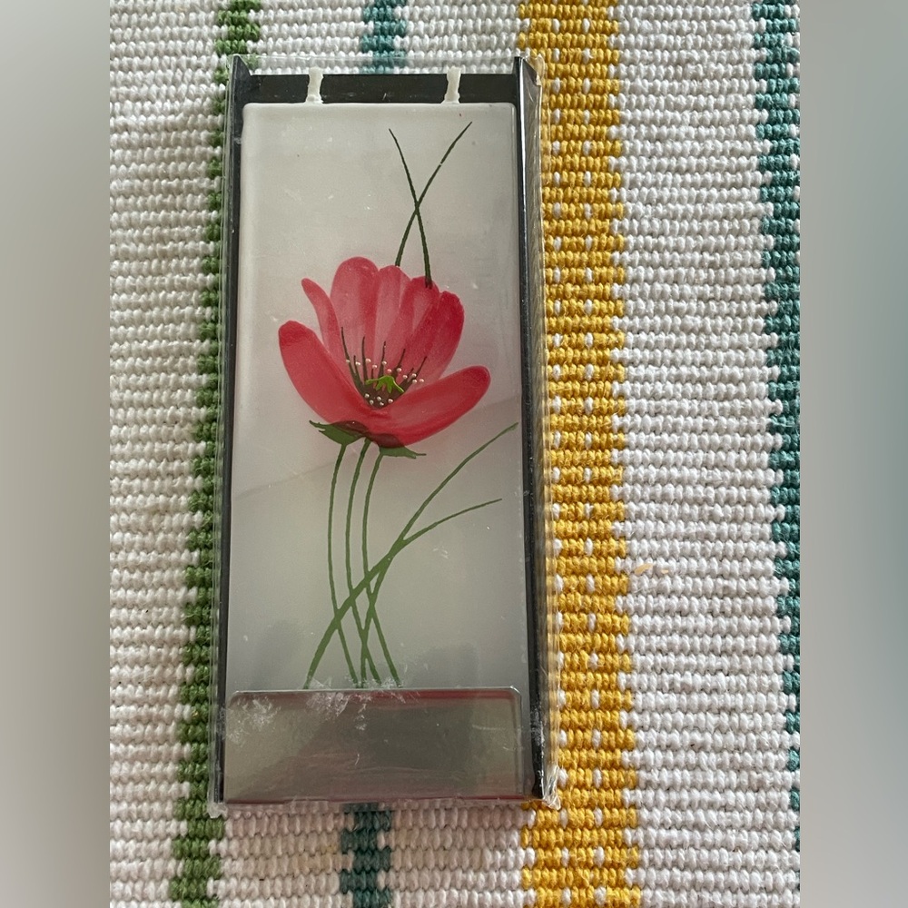 Floral Flat Candle (NWT)
